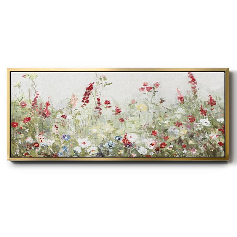Sweet Spring Meadow - toile encadrée, H 20 po x l 50 po