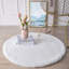 Tapis blanc en fausse fourrure de lapin de luxe blanc-86177899
