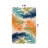 Parksley Palm Frond Indoor/Outdoor Area Rug Ivory/Orange/Navy-110742440