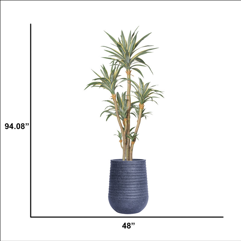 Agave artificiel en pot 94,08 po, Gris