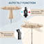 290 cm W X 290 cm D Beach Parasol with Crank Lift