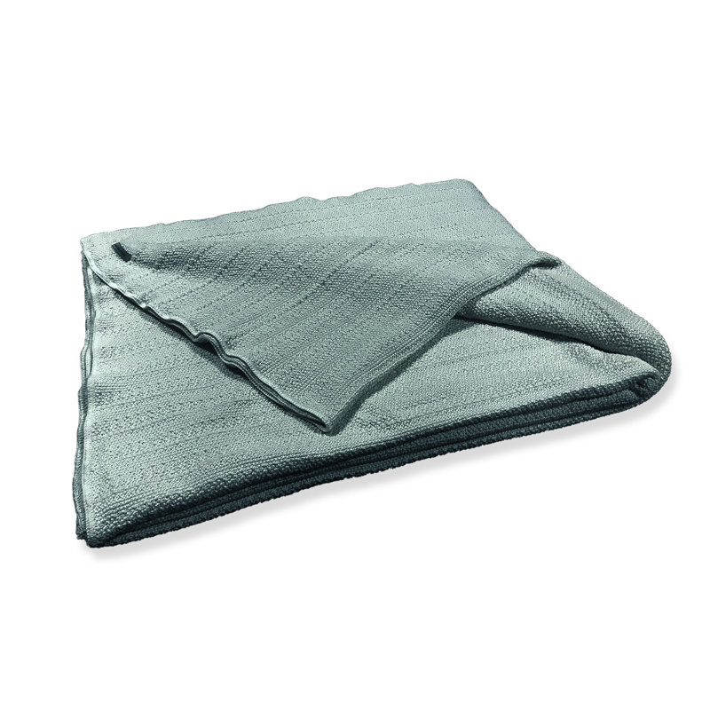 Couverture Pebble Knit, Look bleu rétro, Grand
