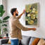 Lotus Pond at Dawn Botanical - Wrapped Canvas-99206554-99206557