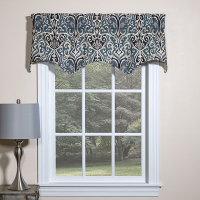 Midnight Ikat Contemporary Cotton Filler Valance