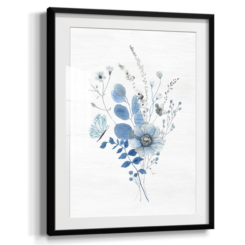«Ocean Crush I», reproduction encadrée, Blanc, Papier avec cadre noir