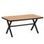Mobilier d'extérieur remarquable avec chaises en PE et table en bois plastique confortable-120693082