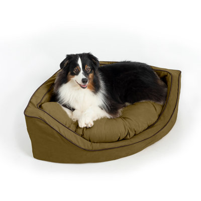 Snoozer Corner Microsuede Bolster Dog Bed