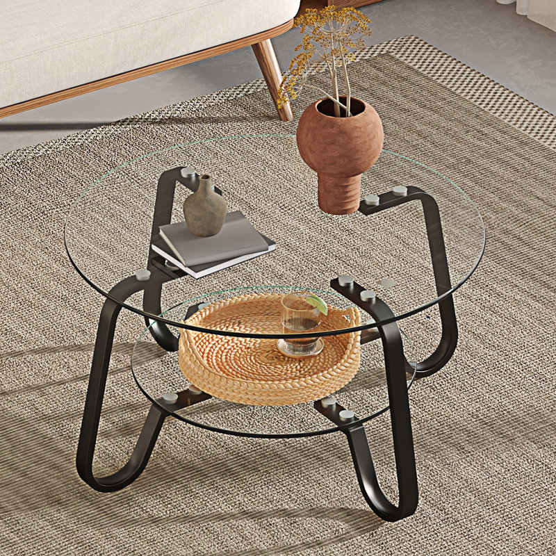 Table basse en verre trempé