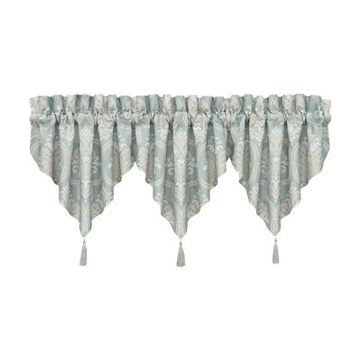 Tranquility Window Ascot Valance Aqua