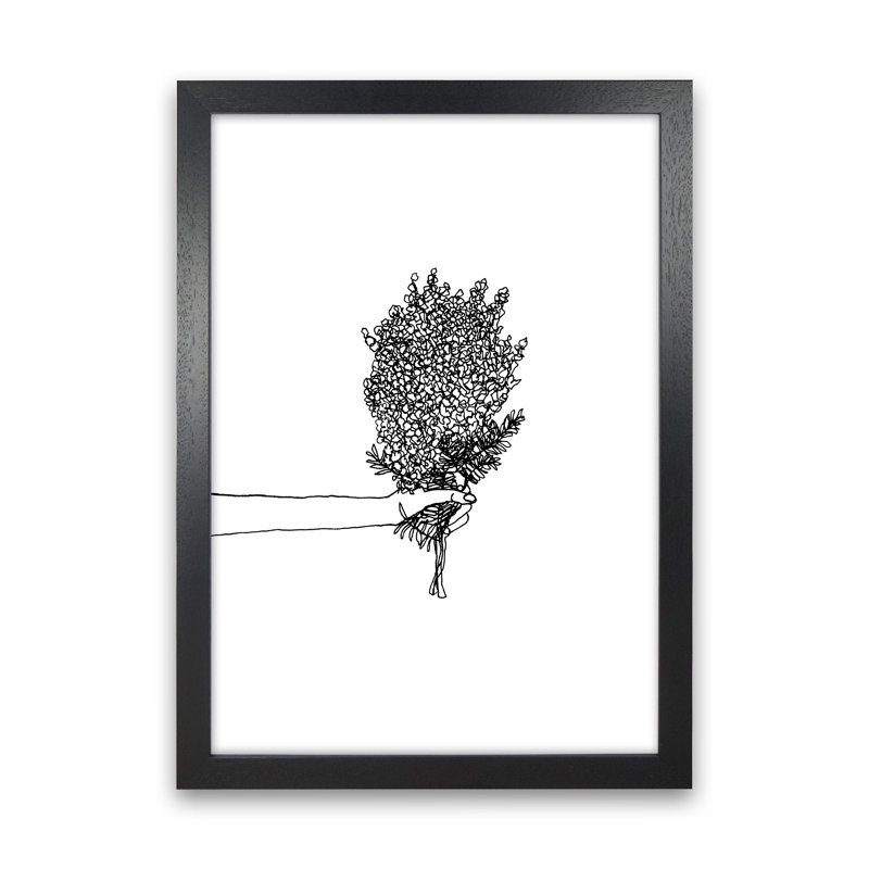 Flower Bunch by Carissa Tanton - Print, 88cm H x 64cm W x 3cm D, Black Framed
