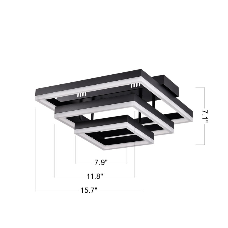 Azeldien Acrylic LED Flush Mount