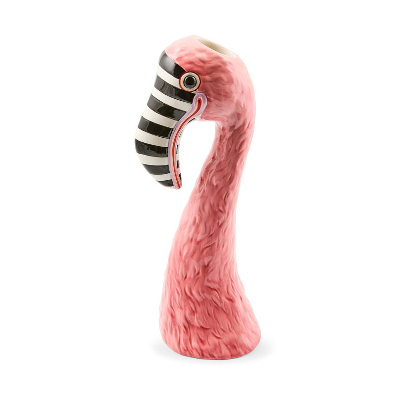 Patience Brewster Flamingo Ceramic Vase