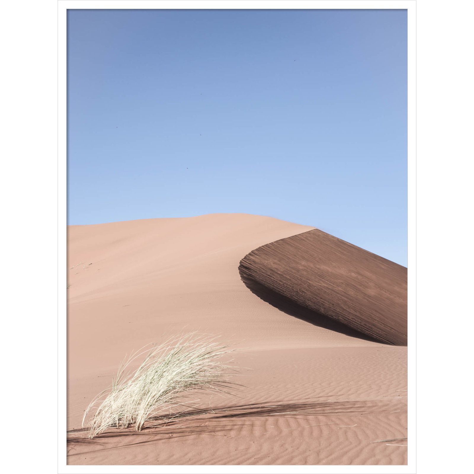 Namib Dune Two by Shot by Clint Wood Framed Wall Art Print, White, 41" H x 31" W