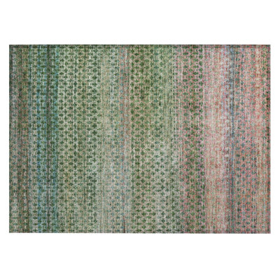 Machine Washable Indoor/Outdoor Cadence ACN2158 Abstract Rug
