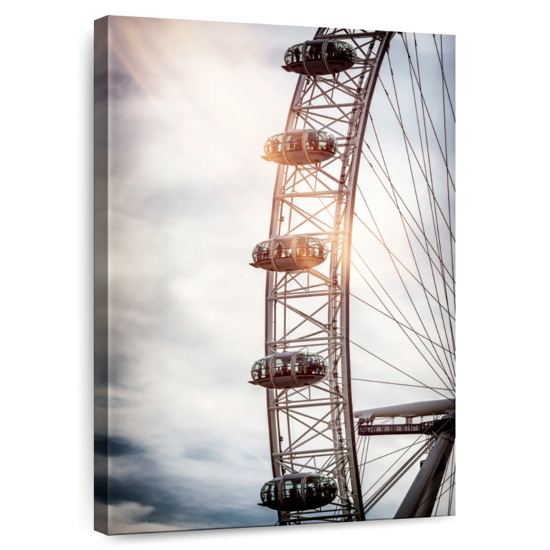 Aime London Eye Sunset, 12" H x 8" W