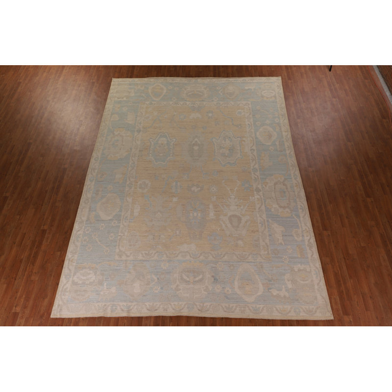 Vegetable Dye Oushak Turkish Large Rug 10