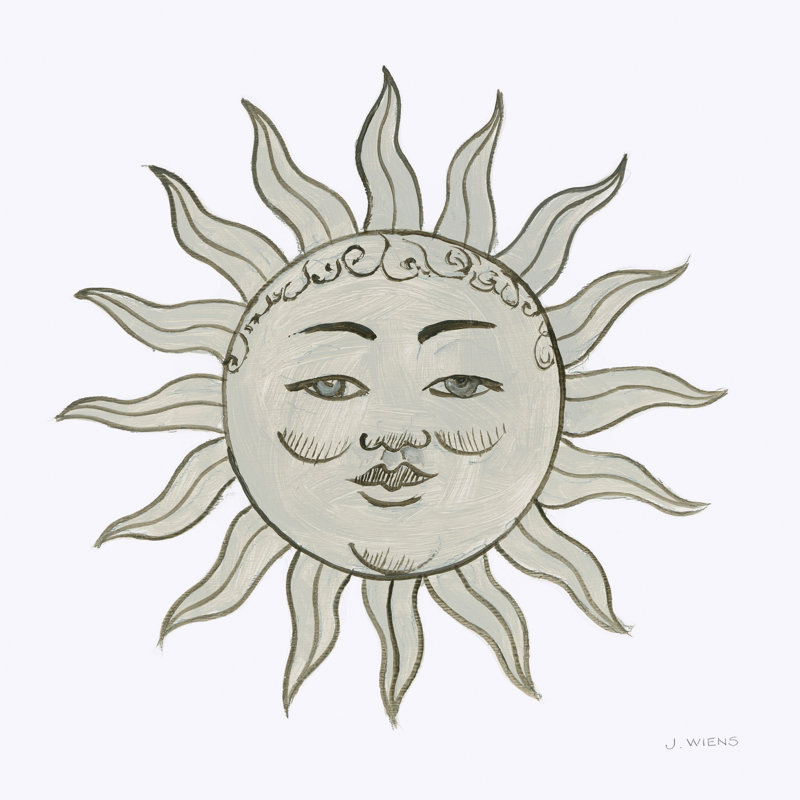 " Sun " by James Wiens, 12" H x 12" W x 1.25" D, No, Wrapped Canvas