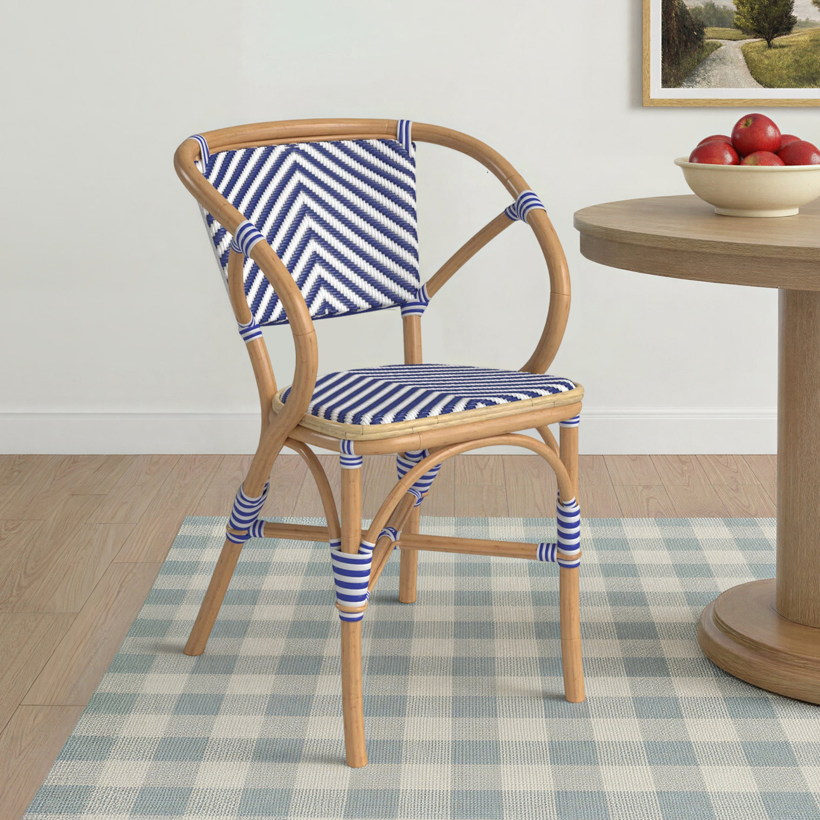 Clint Barrel Chair, Blue