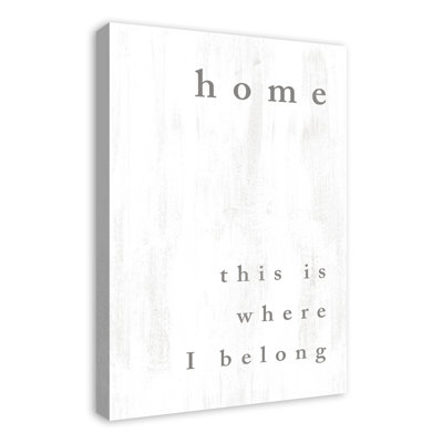 " Home Is Where I Belong "