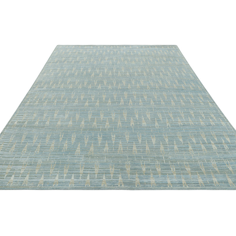 Handmade Silk and Wool Area Rug