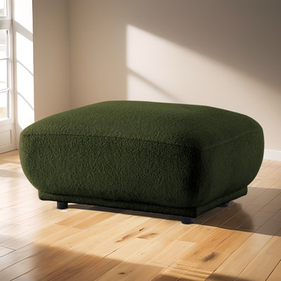 Removeable Wool Ottoman, Sherpa Ottoman Foot Rest , Modern Vanity Stool Seating For Girls Women, Foot Stool For Living Room Set