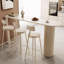 Table de bar en granit blanc crème-750110225