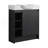 30'' Freestanding Bathroom Vanity With White Ceramic Sink & Soft-Close Door, Dark Oak, Plywood, KD-Packing-1229724334