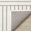 Tapis à rayures doubles gris et blanc Fresno-102211043