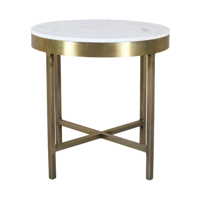 Orlando Marble Top Round Side Table