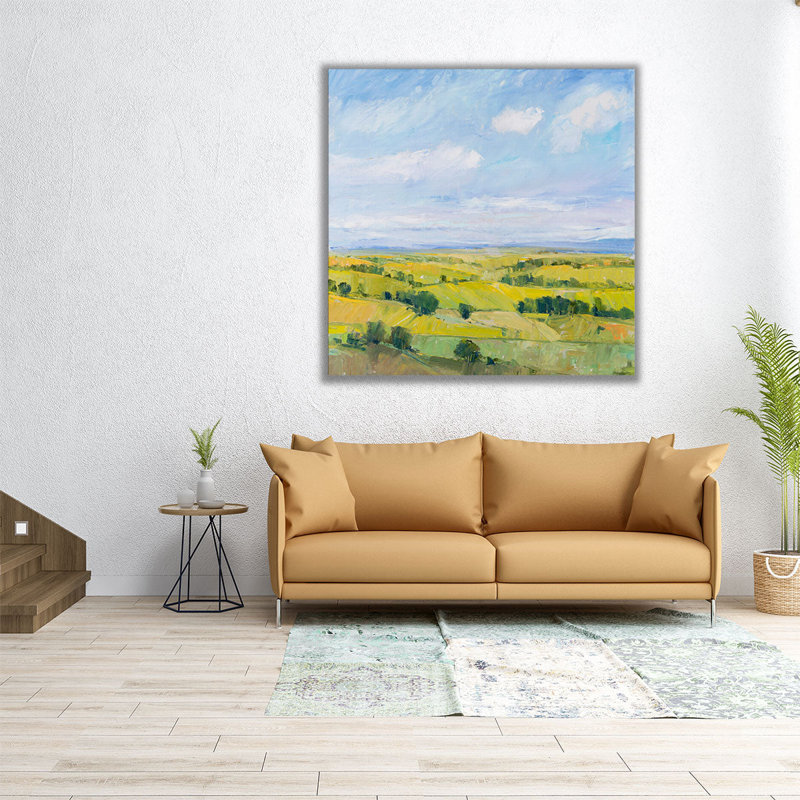 «Pittoresque vue II», reproduction d'art sur toile, H 12 po x l 12 po