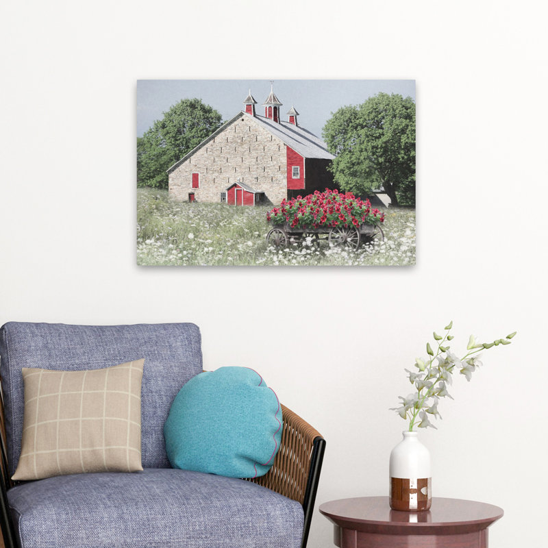 Beauté d'été - photographie contemporaine d'art de grange à la ferme, H 16 po x l 24 po