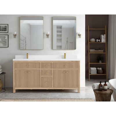 Sonoma 72'' Double Bathroom Vanity with Quartz Top