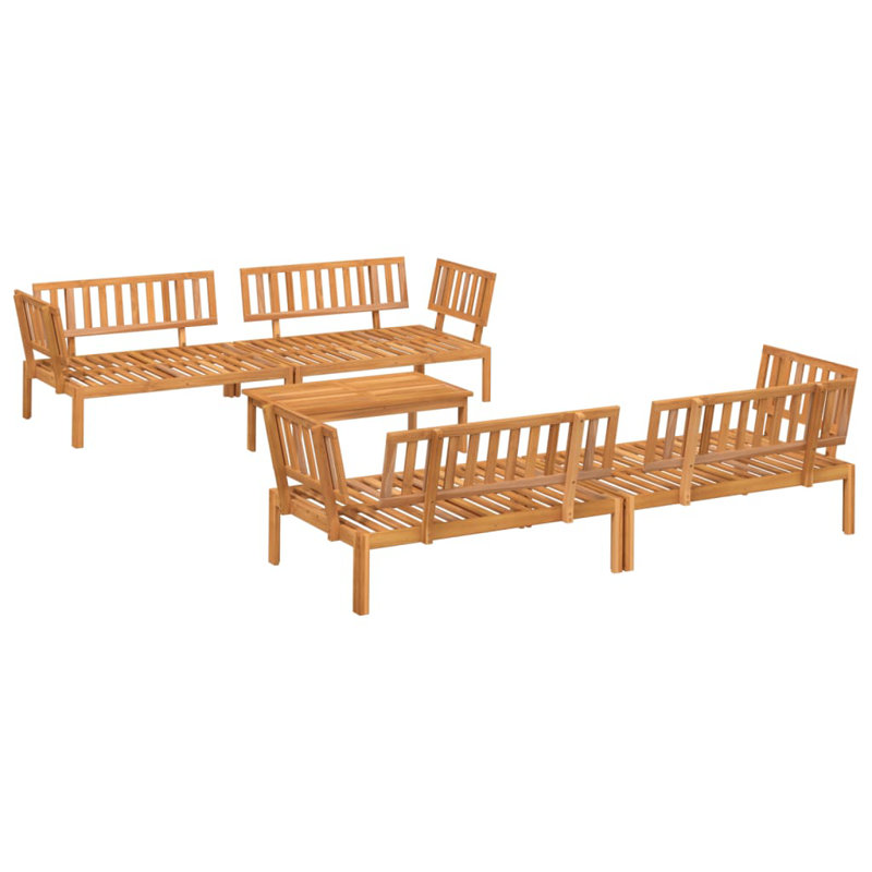 Vidaxl 5 Piece Garden sofa set made of solid acacia wood