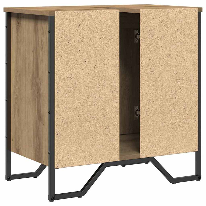 Sink Cabinet With Door 60 X 35 X 60 Cm Engineered Wood, Artisan Oak