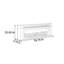 French-style electronic fireplace TV stand-677228400