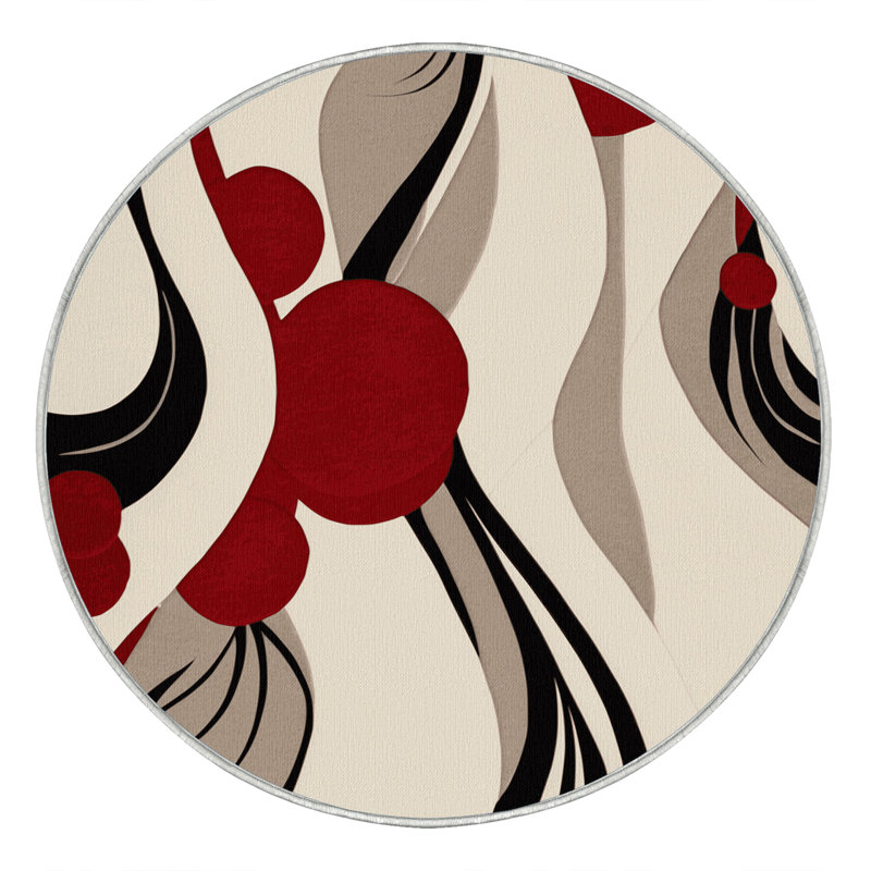 Serene Prime Flow Rug, Round 5'