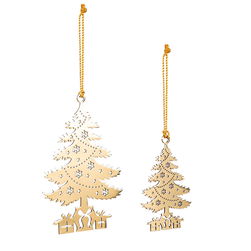 Metal Christmas Tree Ornament Set