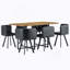 Ensemble de salle à manger 7 pièces, table rectangulaire avec 6 chaises pour la salle à manger