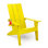 Chaise Adirondack d'extérieur moderne en plastique / résine pour chaises longues