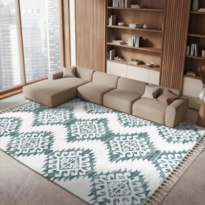 Tapis à performance géométrique marocain