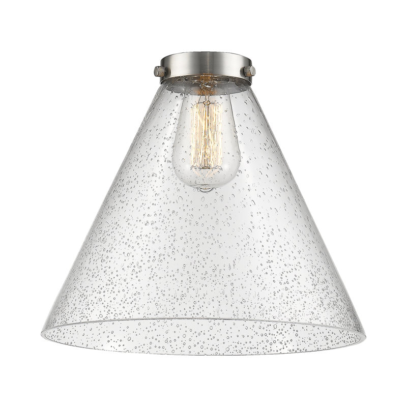 Abat-jour de luminaire suspendu en verre 10 po H (ajusteur), Grainé