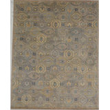 Transitional One-of-a-Kind Rectangle 7'11" X 10 Hand Knotted Area Rug