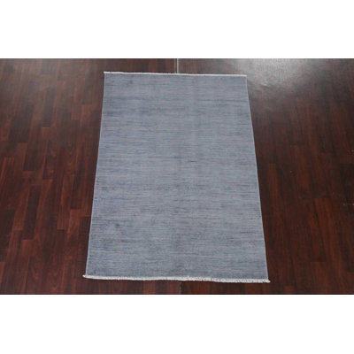 Tapis oriental contemporain unique Gabbeh Kashkoli noué à la main 4 pi 4 po x 6 pi 3 po