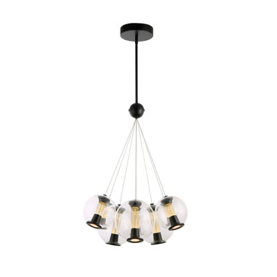 Lustre sphérique à DEL 8 lumières Arlo