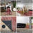 Washable Non-Slip 5' x 7' Rug - Red / Multicolor Traditional Bordered Area Rug-1505804027