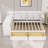 2 Drawers Wood Daybed with Built-in-Desk and Bookcase-357420733-357420732