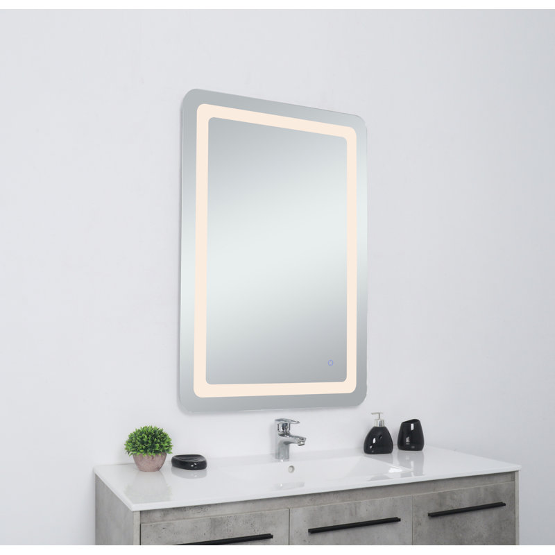 Miroir mural Juliane, Rectangle, 40 po x 24 po