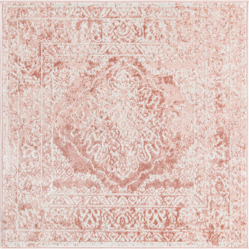 Ostby Abstract Indoor Rug, Square 4'