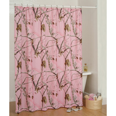 Camo Cotton Blend Camouflage Shower Curtain
