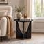 Table de bout ronde moderne 20 po